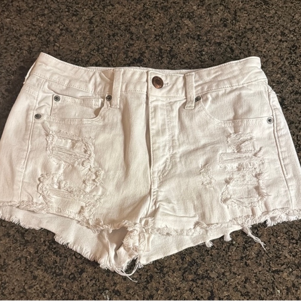 White American Eagle Jean Shorts